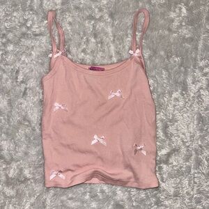 Edikted Bow Pink Tank Top